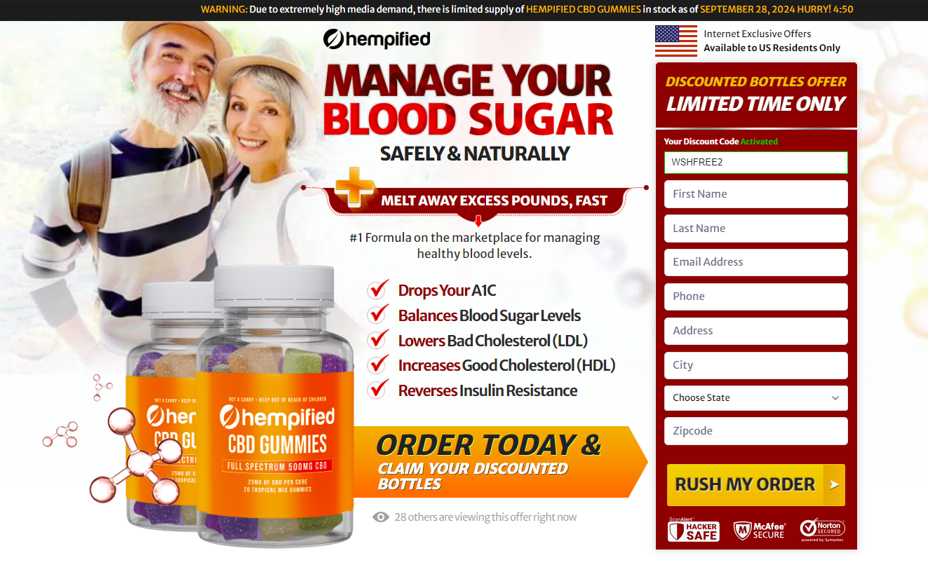 Hempified CBD Blood Sugar Gummies