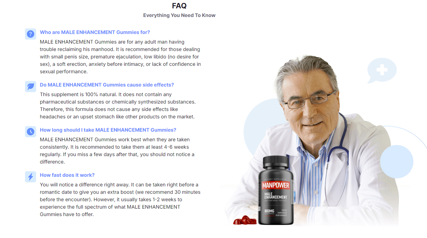 ManPower Male Enhancement Gummies Australia